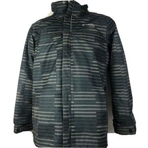 Boys Columbia Interchange 3 in 1 Winter Coat Jacket Large 14/16 Green Camo